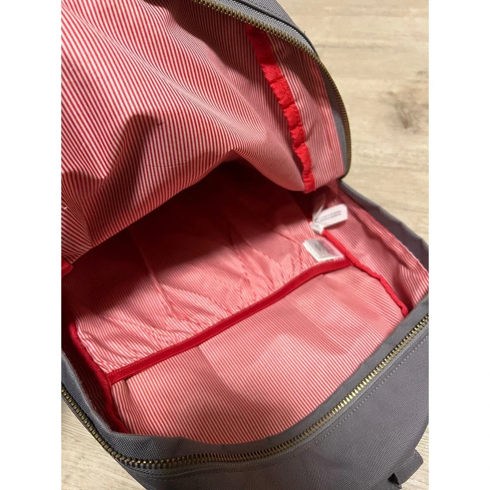 Herschel Supply‎ Co Nova Settlement Backpack Grey Canvas School Travel Bag Mens